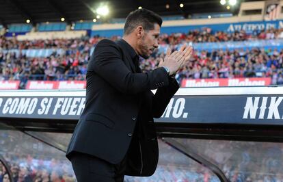 Simeone, durante el &uacute;ltimo Atl&eacute;tico-Granada