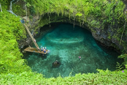 La fosa de To Sua en la Isla de Upolu (Samoa).