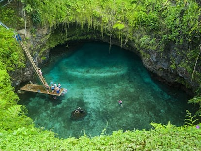 La fosa de To Sua en la Isla de Upolu (Samoa).