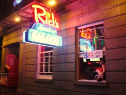 'Sporting saloon' en Bourbon Street, Nueva Orleans (Luisiana).