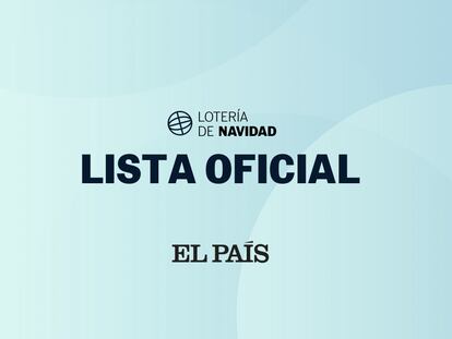 Lista oficial de premios de la Lotería de Navidad 2020