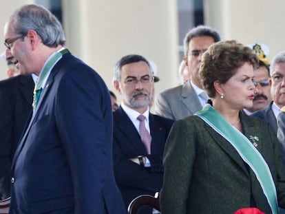 Cunha e a presidenta Dilma.