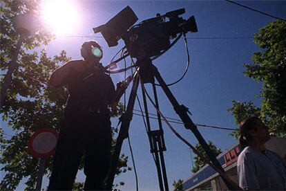 Unidad móvil de un canal de televisión.