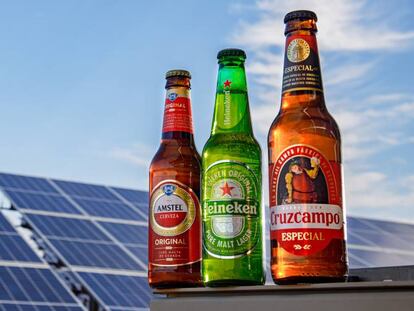 Todas las cervezas que Heineken produce en España se elaboran con energía renovable de origen solar.