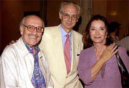 José Luis López Vázquez, Andrés Amorós y Núria Espert.