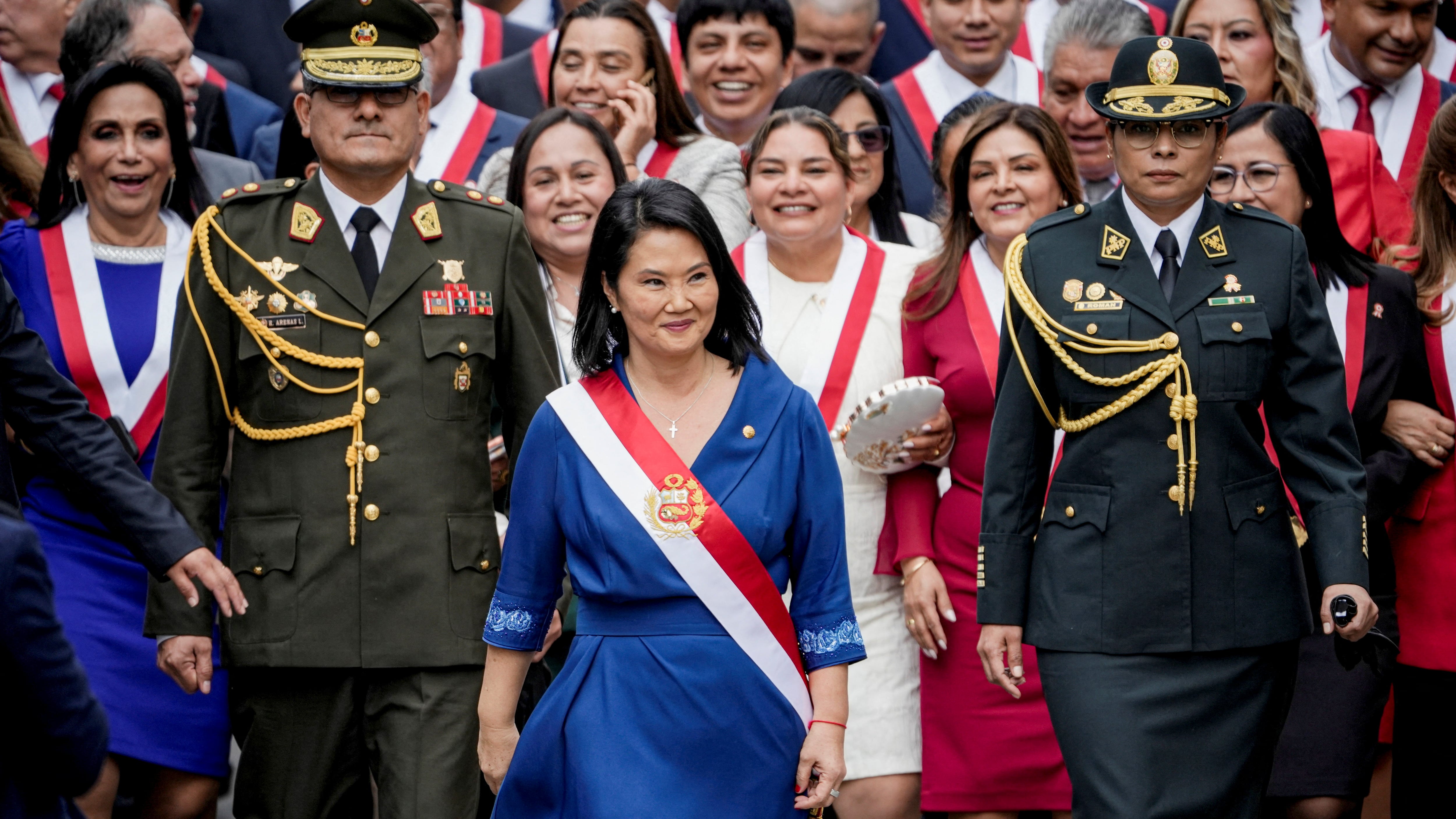 Keiko Fujimori anuncia que los militares se sumarán al combate de la criminalidad en Perú