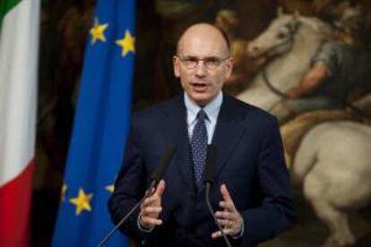 El primer ministro italiano, Enrico Letta.