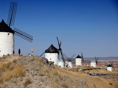 Molinos de viento en Consuegra, Castilla La Mancha.