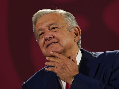 López Obrador en Palacio Nacional, en noviembre de 2022.