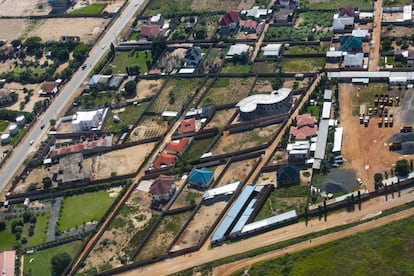 Vista aérea de Buyumbura (Burundi).