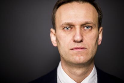 Navalni, antes de su visita a la Comisión Electoral Central Rusa en Moscú (Rusia), el 25 de diciembre de 2017.