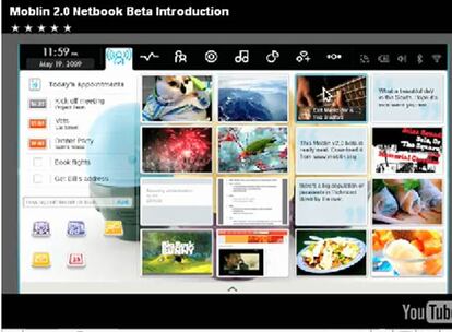 Un fragmento del vídeo de introducción a Moblin 2.0.