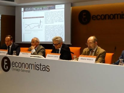 Presentación del Atlas Concursal 2022, elaborado por el Registro de Economistas Forenses (REFOR) del Consejo General de Economistas de España.