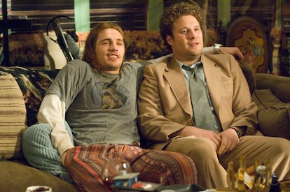 James Franco y Seth Rogen en un fotograma de 'Piña Express', en 2008. 