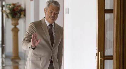 Francisco Vallejo, antes de la comparecencia en la comisión de investigación en los ERE.