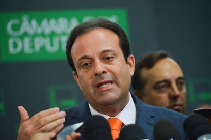 O deputado André Moura, nesta terça-feira.