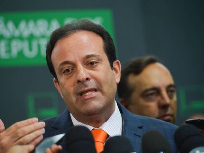 O deputado André Moura, nesta terça-feira.