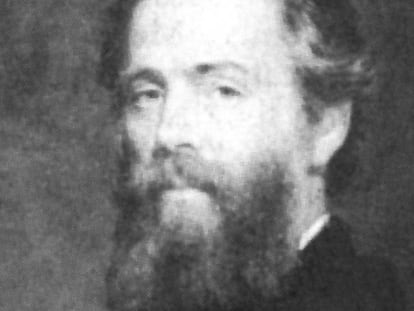 El escritor estadounidense Herman Melville.