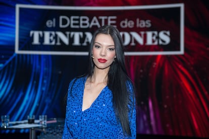 Alejandra Rubio en el plató del debate de La isla de las tentaciones el pasado mes de febrero.