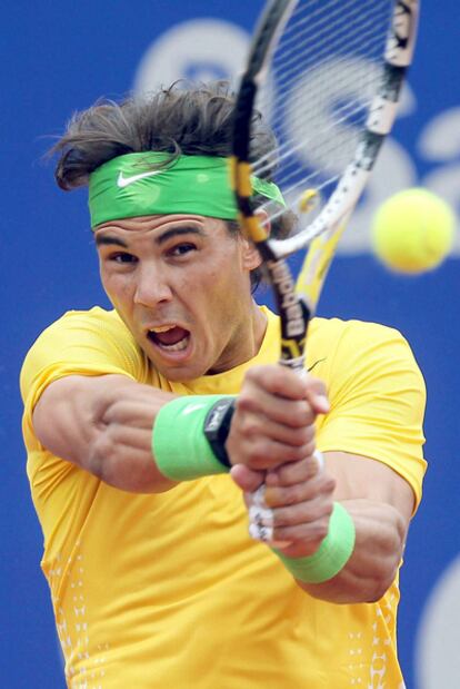 Rafael Nadal, durante el partido