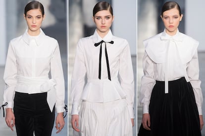 Tres de las versiones de ‘camisa blanca’ para esta temporada.