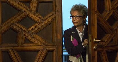 Elena Víboras, en el Parlamento andaluz.