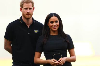 Enrique de Inglaterra y Meghan Markle, el pasado fin de semana.