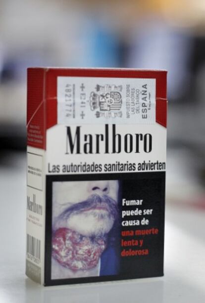 Imatge d'una fotografia en un paquet de tabac.
