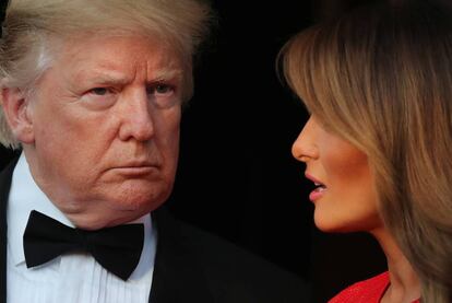 Donald Trump, este martes en Londres.