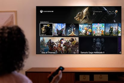 Reproductor Fire TV de Amazon utilizando la aplicación de Xbox