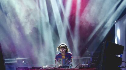Valesuchi en su actuación en Sónar de Sao Paulo el 28 de noviembre.