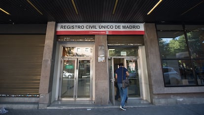 A Civil Registry office in Madrid. 