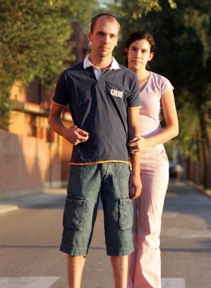 Iván Raposo Torres, con su novia, en Yepes (Toledo).