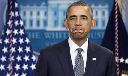 Obama, el 5 de mayo, durante un acto en la Casa Blanca.