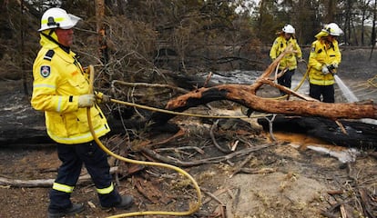 Bomberos australianos, el 23 de diciembre de 2019 en Balmoral.  