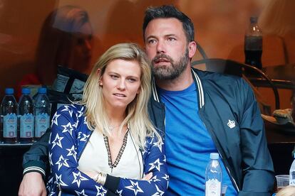 Ben Affleck y Lindsay Shookus, productora de ‘Saturday Night Live’, este septiembre en las gradas del US Open.