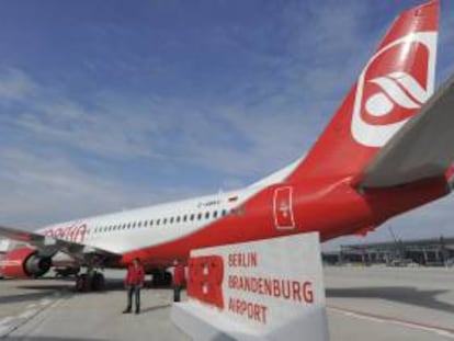 Un avión de la compañia Airberlin. EFE/Archivo