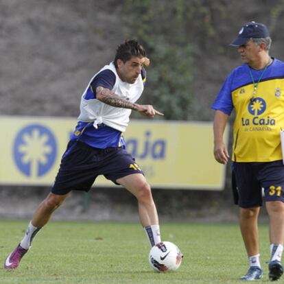 Portillo, durante un entrenamiento.