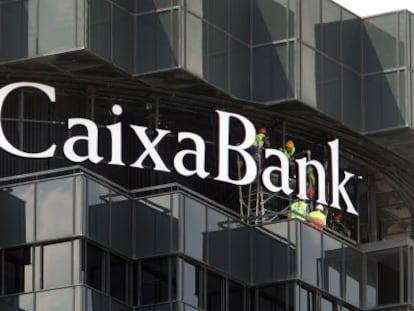 Imagen de la sede central del grupo La Caixa en Barcelona.