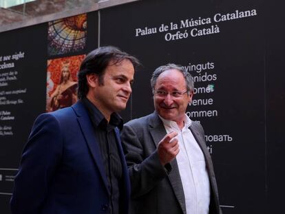 Jaume Asens i Joan Llinares, en representaci&oacute; de l&#039;Ajuntament, despr&eacute;s de la reuni&oacute; del Consorci.