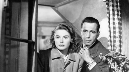 Ingrid Bergman y Humphrey Bogart, en una escena de 'Casablanca' (1942).