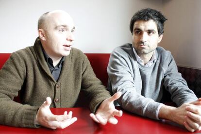 Didac Aparicio, a la izquierda, y Eduardo Sancho.