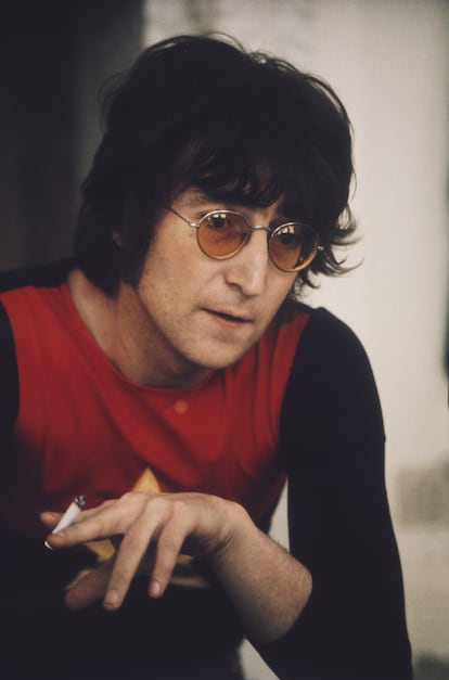 Lennon at his home in Tittenhurst Park, near Ascot, in 1971.