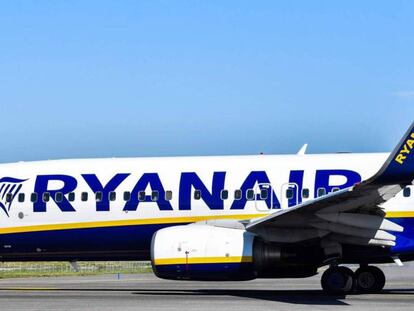 Uno de los aviones de Ryanair.