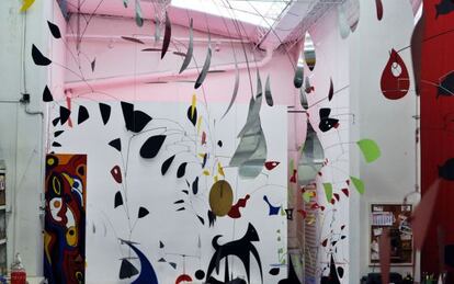 Estudio del artista plástico Jorge Bascoy, en Buenos Aires.