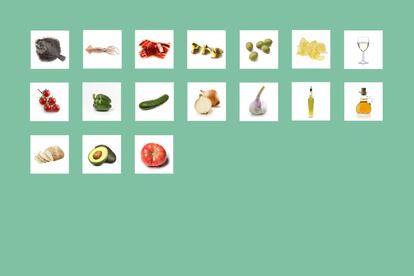 <p><strong>Lista de la compra:</strong> rodaballo, calamar fresco, jamón ibérico de bellota, gildas, aceitunas, patatas fritas artesanas, vino blanco albariño, tomate, pimiento, pepino, cebolla, ajo, aceite de oliva virgen de arbequina, vinagre de manzana, pan artesano de masa madre y larga fermentación, aguacate y tomate rosa.</p> <p>Aurelio Morales prefiere no cocinar en sus días libres. Ya lo hace tras los fogones de Cebo, su restaurante en Madrid (en el hotel Urban), con tanto esmero que en noviembre ganó su primera estrella Michelin. Por eso, cuando acaba la jornada, el chef quiere algo sencillo, "para comer delante del sofá viendo la tele"… como todos.</p> <p>Su mantra: <strong>la casa en cuya cocina no hay jamón, anchoas y queso no es una casa</strong>. Por razones de presupuesto (no puede gastar más de 40 euros), ha dejado fuera los dos últimos productos. Lo compensa con patatas fritas de bolsa, a las que solo exige una cosa: que estén hechas con aceite de oliva. "Y una copa de vino blanco, que entra solo. También me gusta el champán, aunque no suelo comprarlo", dice.</p> <p>¿Pero hay vida más allá del aperitivo? "El rodaballo es mi pescado favorito, porque <strong>resulta cómodo de cocinar al no tener escamas</strong>. Y queda riquísimo al horno, sin más condimento que un chorreón de albariño y unos ajitos fritos. A la gallega. Su textura gelatinosa es increíble". Los calamares, a la plancha o a la andaluza, antes del rodaballo. "Y ya tienes un menú marinero".</p> <p>Morales siempre para en la frutería para abastecerse de los vegetales del gazpacho, que bebe durante todo el año. "Es absurdo gastarse un dineral en un zumo <em>detox</em> cuando aquí tenemos el mejor del mundo. A mí me sienta fenomenal y para que sea más ligero prescindo del pan y opto por el vinagre de manzana". El cocinero <strong>evita todo lo que tenga azúcar, y solo come pan los domingos</strong>: "Eso sí, uno decente, de corteza dura", manías de alguien que ha estudiado Nutrición y practica todos los deportes imaginables (bici, boxeo, fútbol, pesas…).</p> <p>Y una última lección: "El aceite de arbequina es para comer en crudo, en ensalada o sobre el pescado ya acabado. <strong>Para cocinar, un picual, que es más ácido y oleico</strong> y aguanta mejor la temperatura".</p>