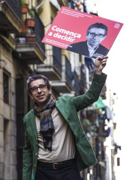 Jordi Martí, en el acto de presentación del lema de su campaña