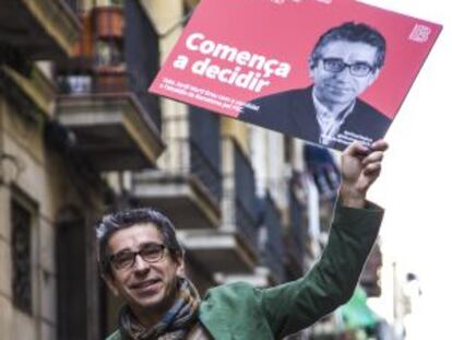 Jordi Martí, en el acto de presentación del lema de su campaña