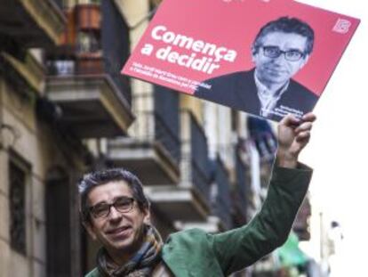 Jordi Martí, en el acto de presentación del lema de su campaña