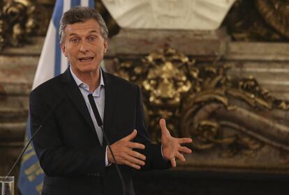 El presidente argentino, Mauricio Macri.